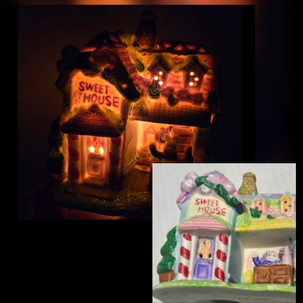 Hoppy Hollow Easter Village Egg Factory Ceramic Figurine 2004 Sweet House